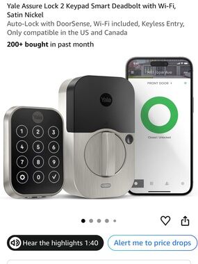 Yale Assure Lock 2 Keypad Smart Deadbolt with Wi-Fi